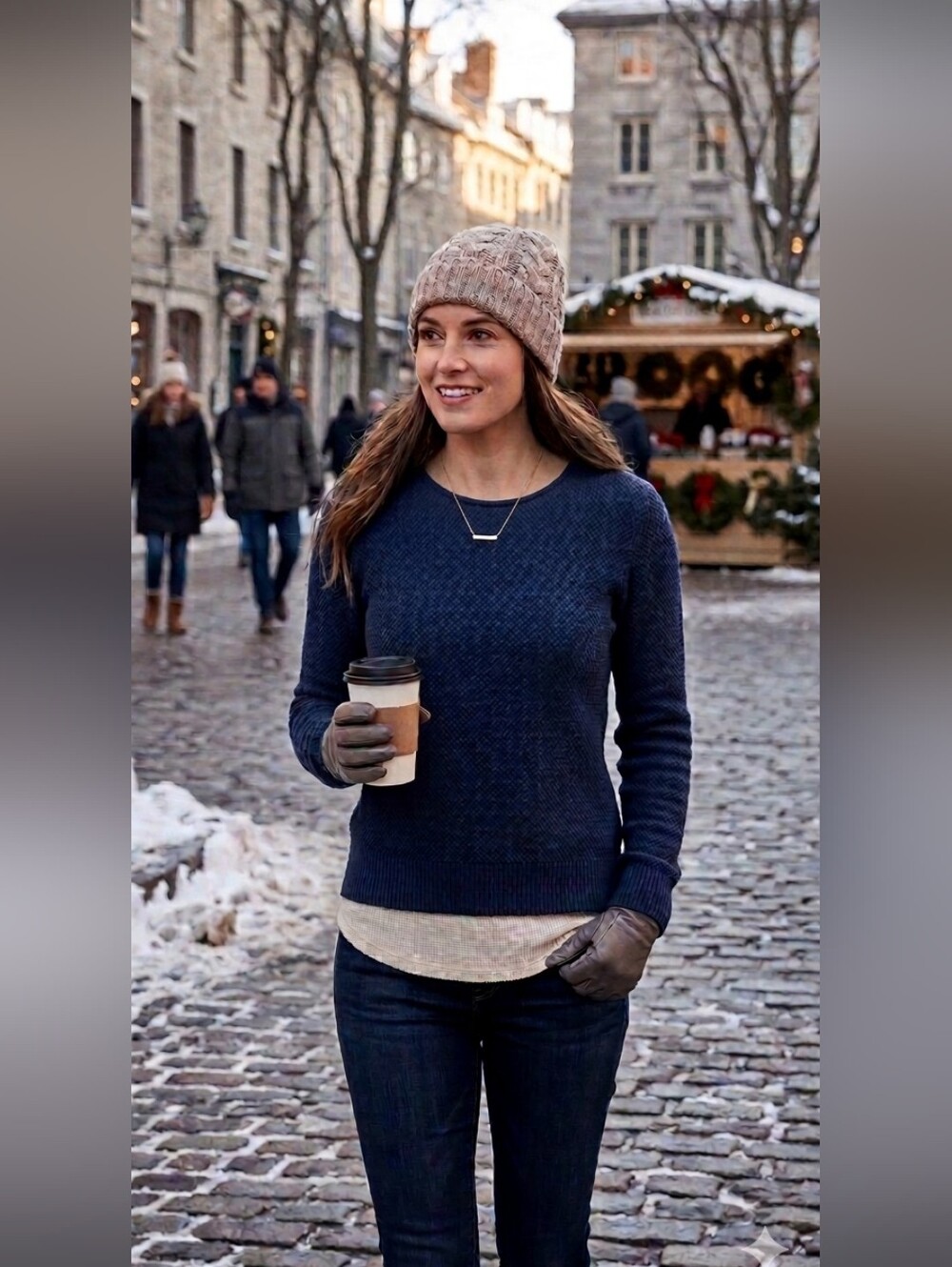 GAP Navy Blue Crew Neck Sweater Size L